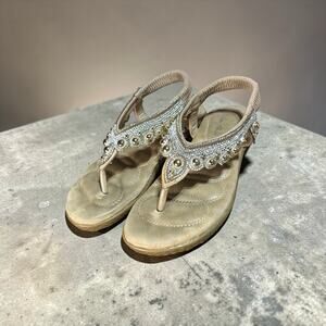 Anna Almeida Rhinestone Sandals Women’s Size 7